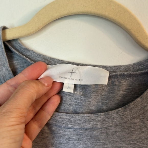 Thakoon Addition grey blue white stripe top size 8 - Picture 3 of 5